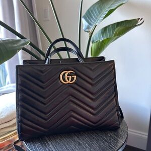 Black Marmont Gucci shoulder Handbag